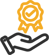 efficient service icon in Giyani Petroleum's brand colours